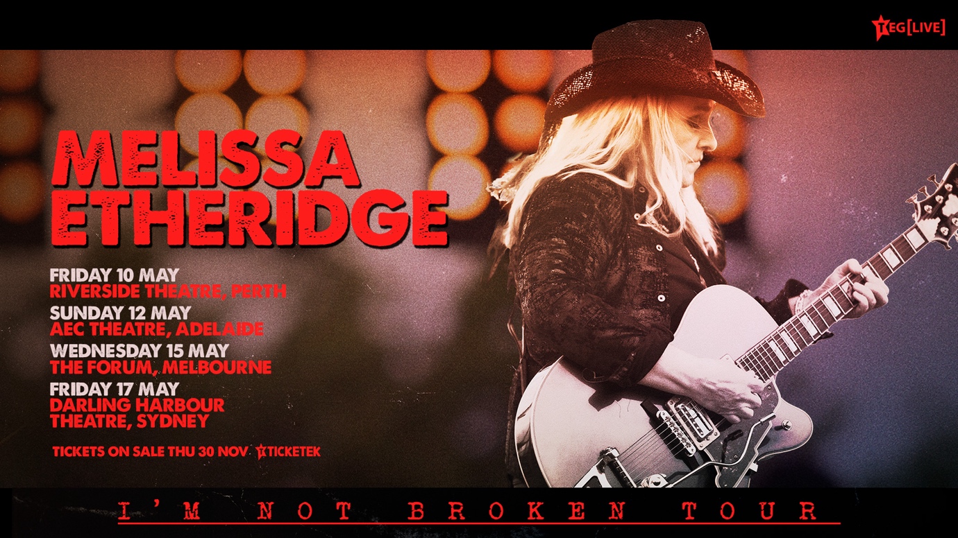 Melissa Etheridge announces 2024 I’m Not Broken Tour for Australia