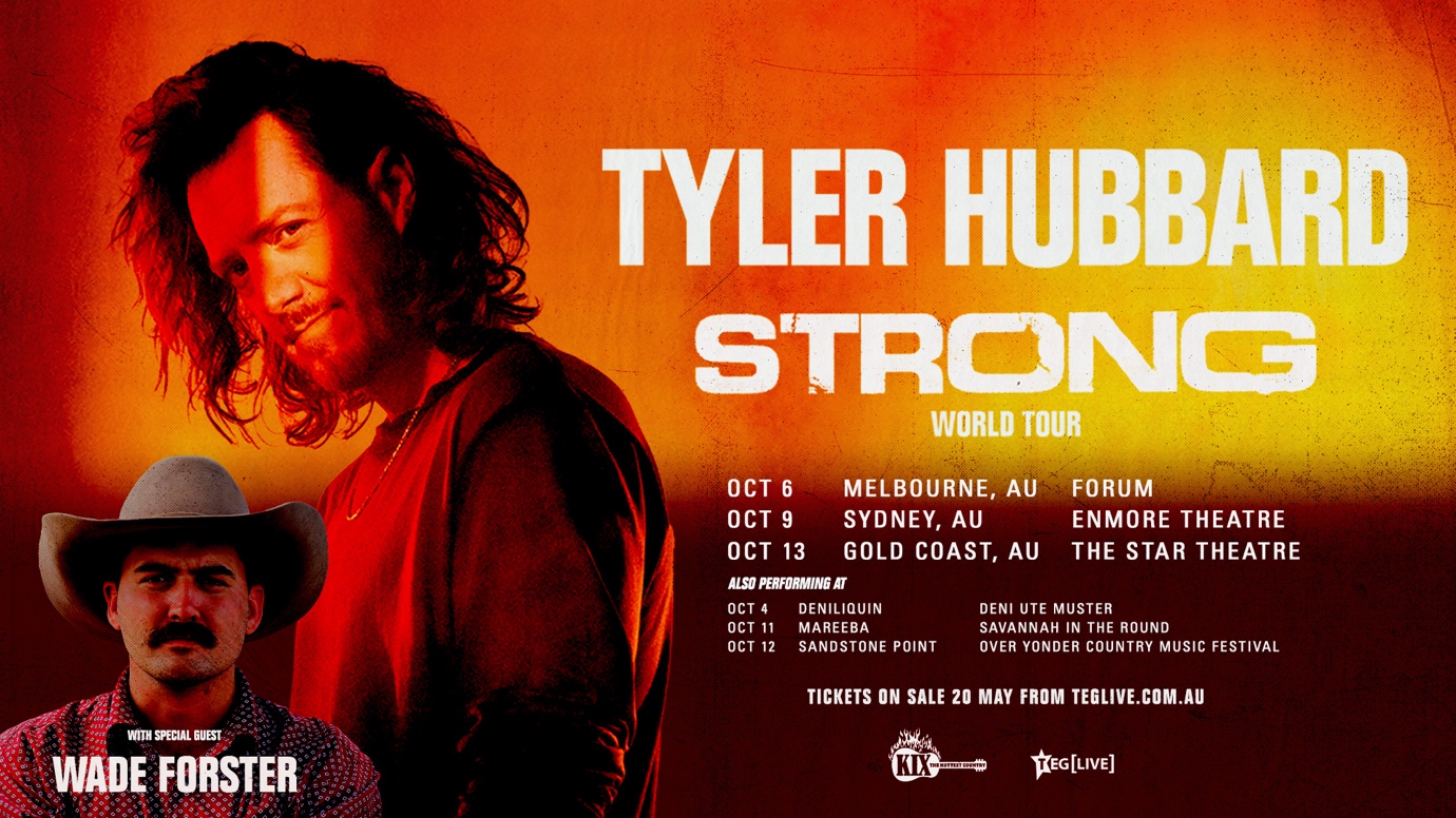 TOUR NEWS: Tyler Hubbard announces debut Australian Headline Tour